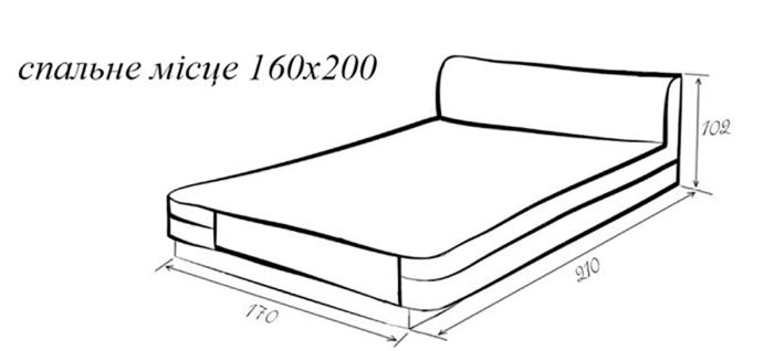 (СНЯТО С ПРОИЗВОДСТВА) Кровать Милея -71