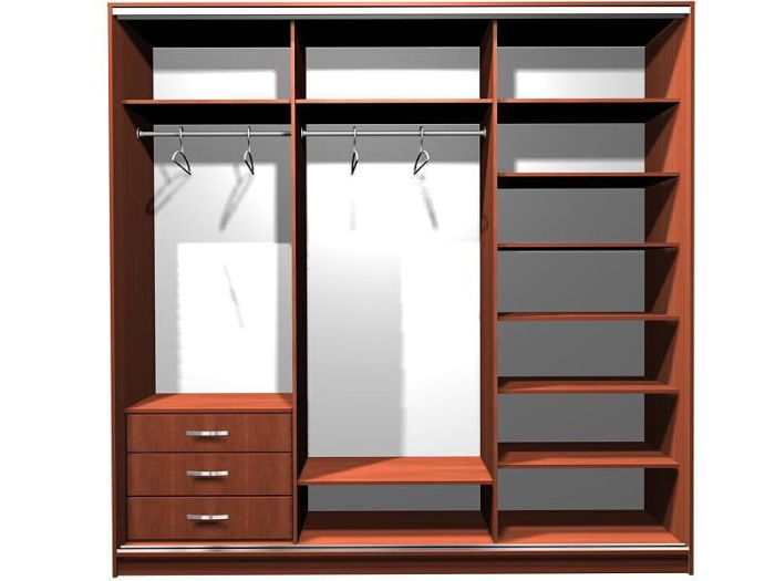 Шкаф-купе Ника-2 ДСП-20