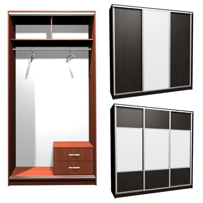 Шкаф-купе Ника-12 комбо Д-З -20