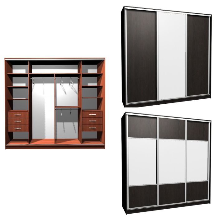 Шкаф-купе Ника-15 комбо Д-З -20