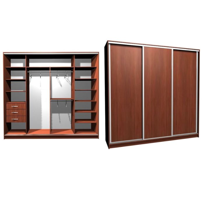 Шкаф-купе Ника-16 ДСП -20