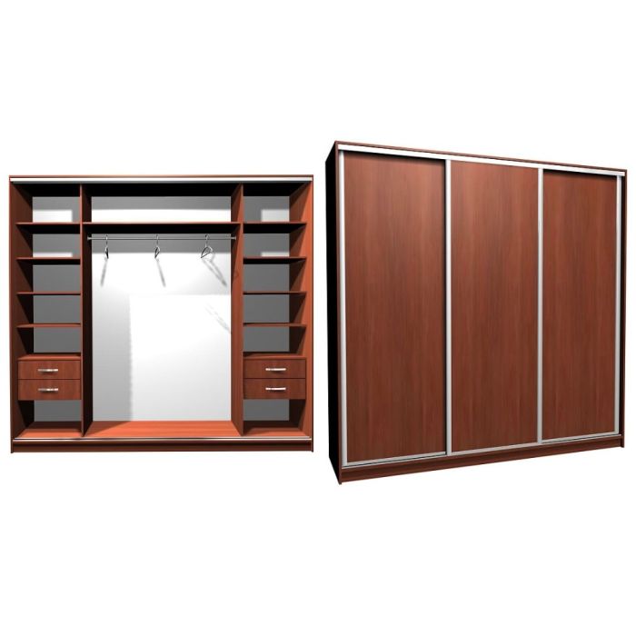 Шкаф-купе Ника-18 ДСП -20