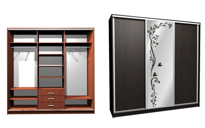 Шкаф-купе Ника-1 Комби Д-П-20