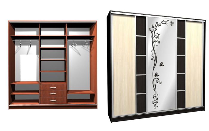 Шкаф-купе Ника-1 ск. комби Д-П-20