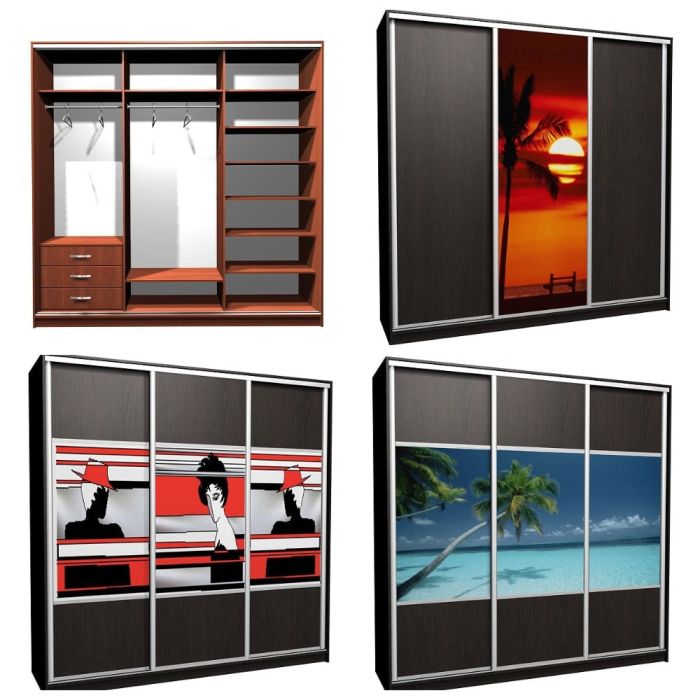 Шкаф-купе Ника-2 комби Д-Ф-20