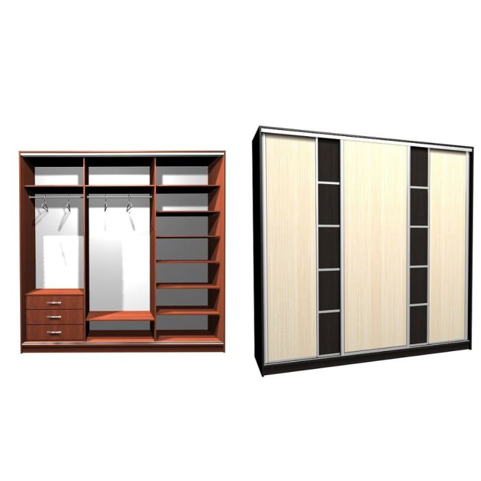 Шкаф-купе Ника-2 ск. комби Д-Д-20