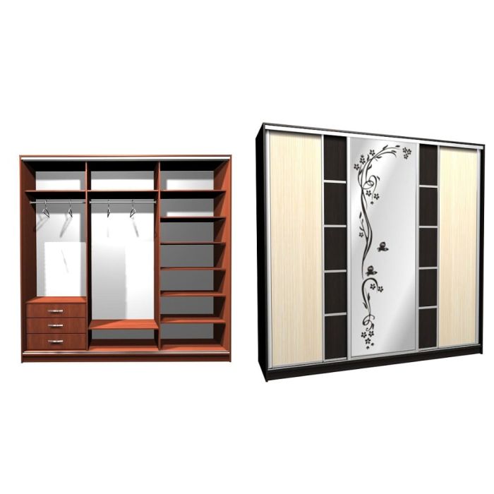 Шкаф-купе Ника-2 ск. комби Д-П-20