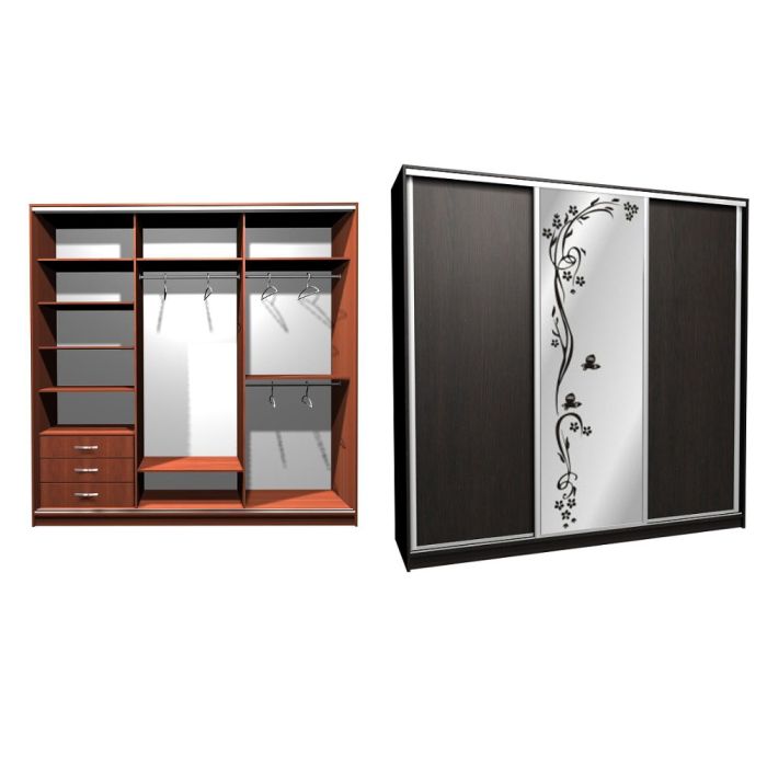 Шкаф-купе Ника-3 комби Д-П-20