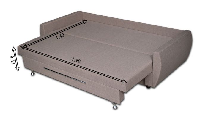 (СНЯТО С ПРОИЗВОДСТВА) Софа Бомба-4 Респект 73 + Тревел сепия