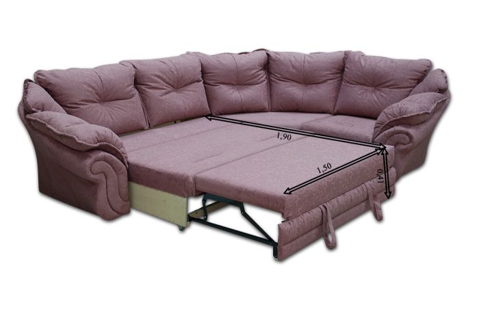 Угловой диван Дали-47 Clance Twiddle Chocolate+Арбен Clance Chocolate