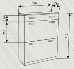 Тумба для обуви Топ МДФ -50