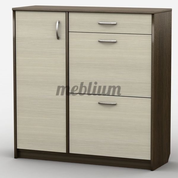 Тумба обувная АКМ-116-53 Венге+Дуб молочный