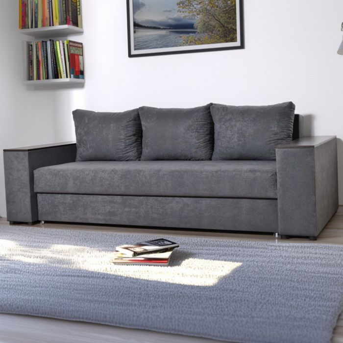 Диван Максимус (большое спальное место + ниши в быльцах, антикоготь, износостойкая оббивка) - 89