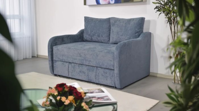 Диван-кровать Манхэттен 1200 (спальное место 120 на 190 см., беспружинный) антикоготь, износостойкая обивка - 16