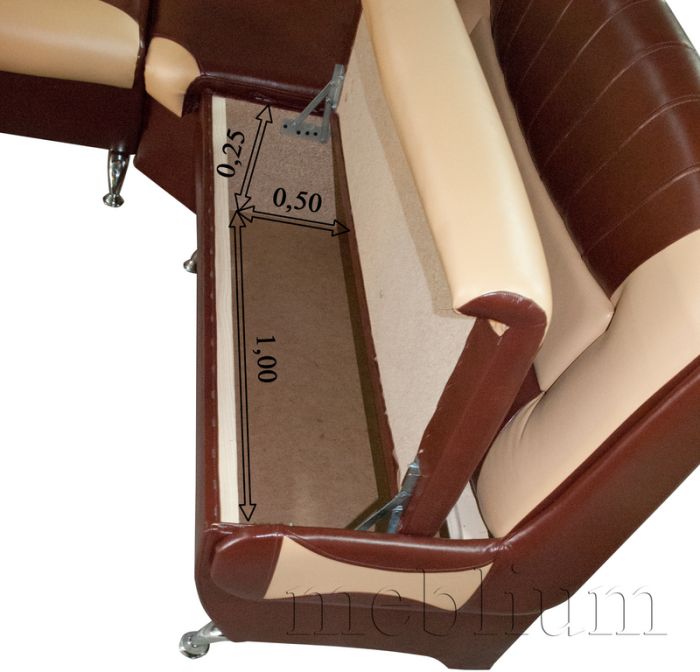 Meblium 51-3 чёрный + красный