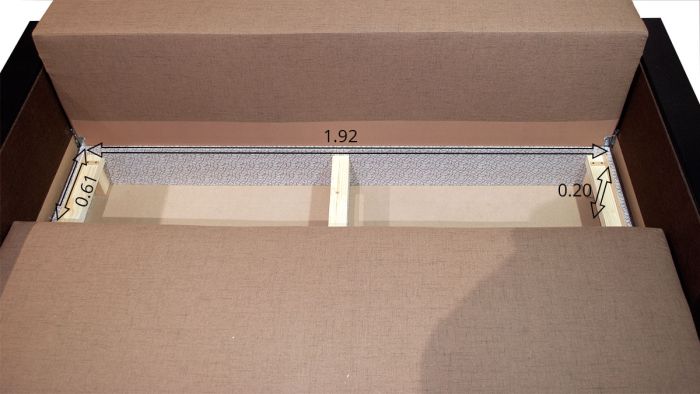 Диван Антарес эко -41 Саванна хезел + Шоколад