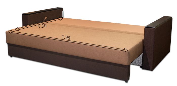 Диван Антарес эко -41 Саванна хезел + Шоколад