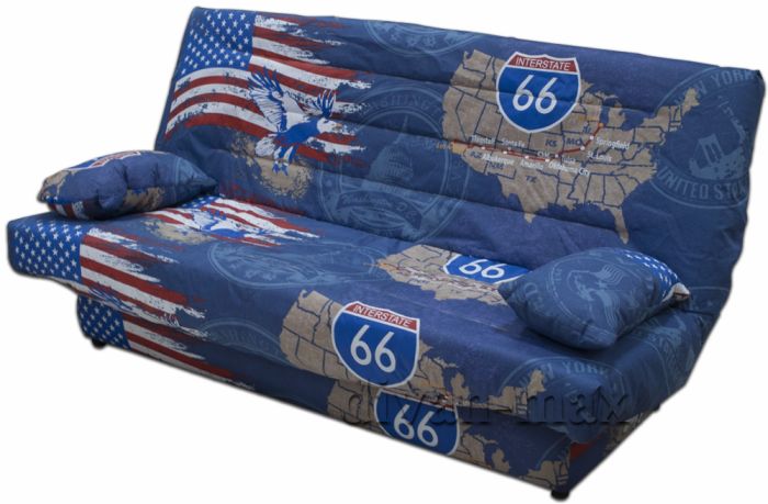 Ортопедический диван Арго-25 Америка синий