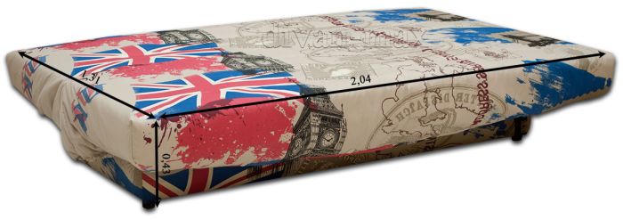 Ортопедический диван Арго-25 Египет Синий