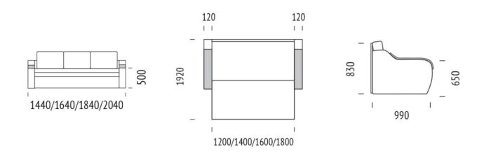 Комплект Ассоль Люкс 160 + 70 (варианты ширины спального места дивана : 1200/1400/1600/1800) - 16