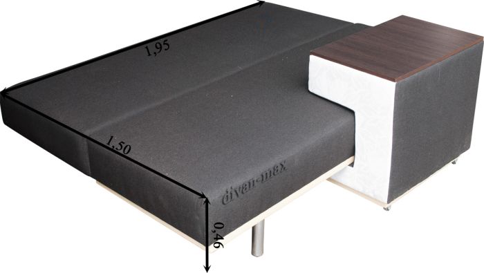 (СНЯТО С ПРОИЗВОДСТВА) Софа Астра со столиком-16 флэкс страйп 01 + флэкс 03 (Аппарель)