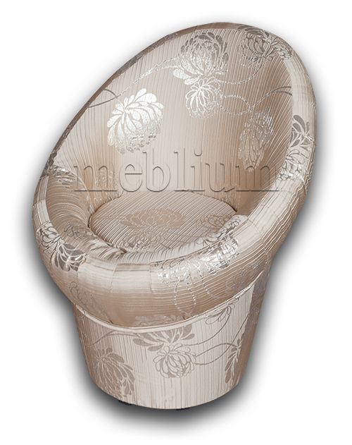 Кресло-банкетка Meblium 1-9 Золотистый цветок