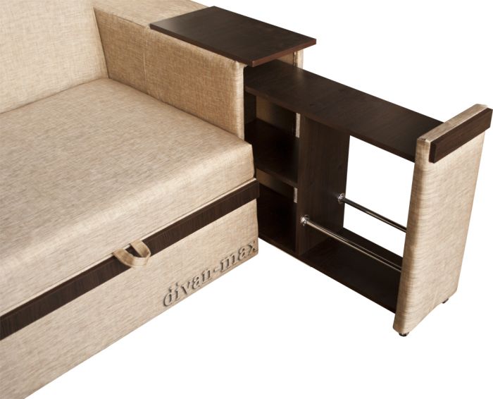 Угловой диван Монреаль с баром-89 Лугано браун