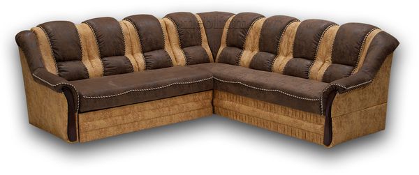 Диван угловой "Барон 1С" вар. В Торос Браун