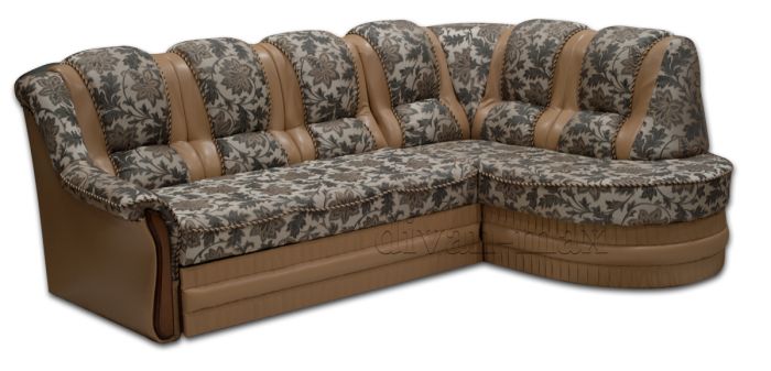 Угловой диван Барон 1А вариант А-19 лорена грей