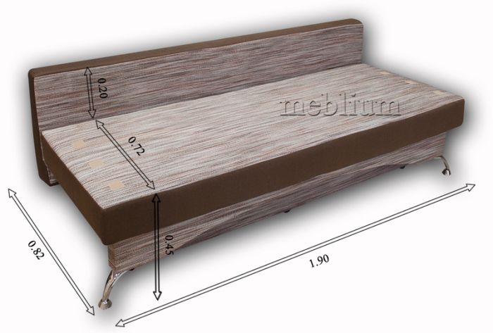 Софа Meblium 30-42 Лючия 624 + Танго браун