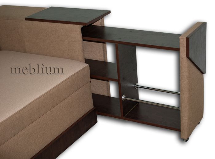 Диван угловой Meblium 187-10 Лугано крем, подушки - Лугано браун