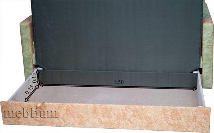 Диван Meblium 48-3 Саванна зеленая+Беж