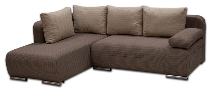 Угловой диван Бона-8 салют комбин браун + салют комбин крем