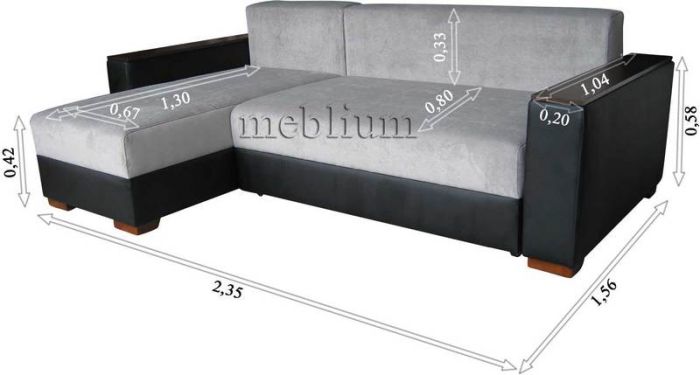 Диван угловой Бонус бомбей 3В + бомбей 1В, подушки - бомбей 1а Альянс