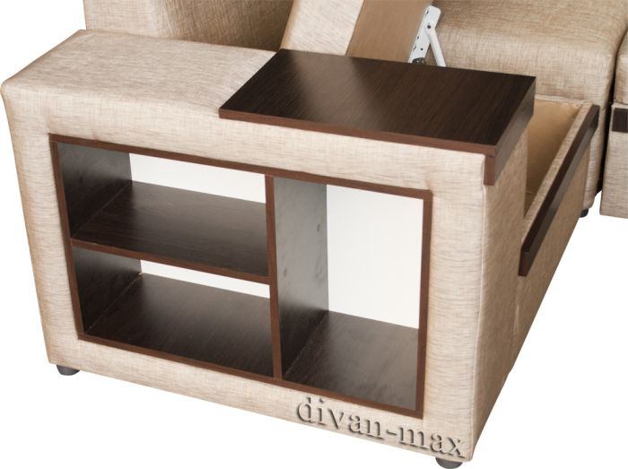 Угловой диван Монреаль 2Б-89 Эпика джинджер + магнолия