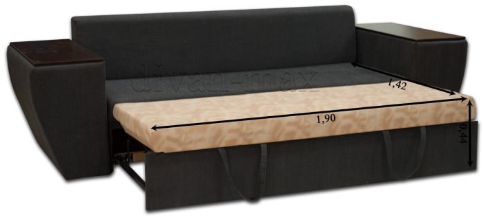 Диван Цезарь-7 "Накладки ДСП" Лючия 623 + Лючия 547