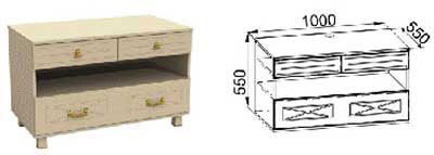 Гостиная камната «Элизабет» Вариант компоновки №2-23