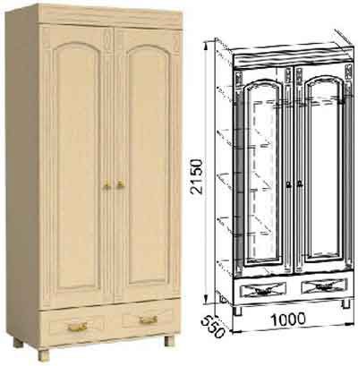 Гостиная камната «Элизабет» Вариант компоновки №5-23