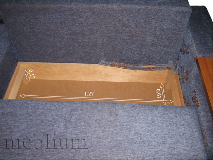 Банкетка Нова Голубые цветы