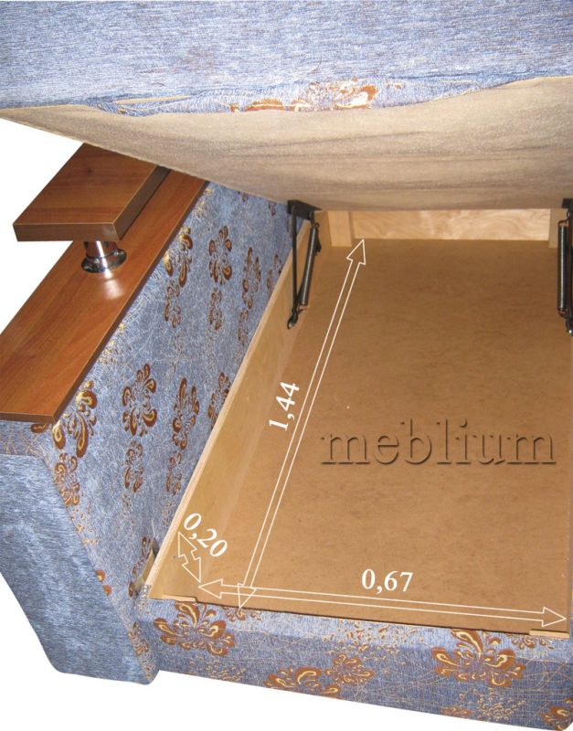 Банкетка Нова Голубые цветы