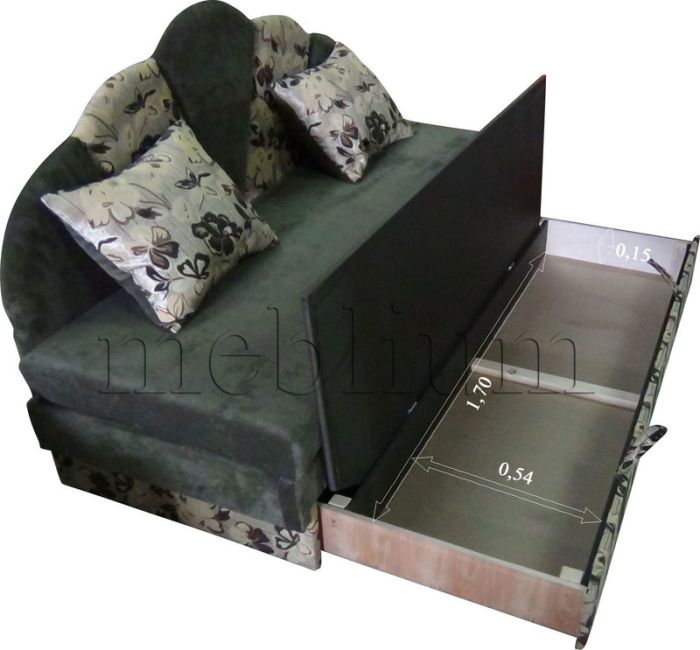 Банкетка Нова Кож зам Коричневый + Беж