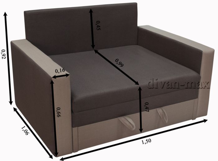 Диван Марта 120-7 ТС 661+Спринг 07