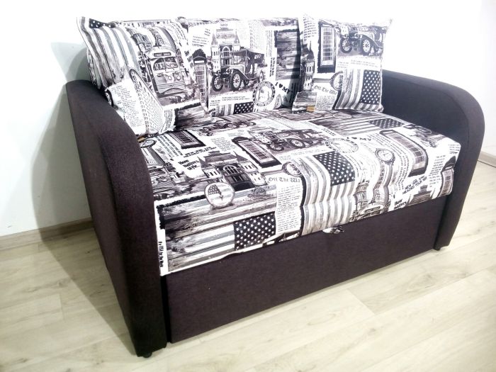 ПРОДАНО (МОЖНО ПОД ЗАКАЗ) Диван Гном-М 110 -12 Amsterdam_Grafite_Savanna_Grey