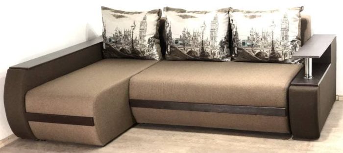 Угловой диван Токио (нишы+бар) -3