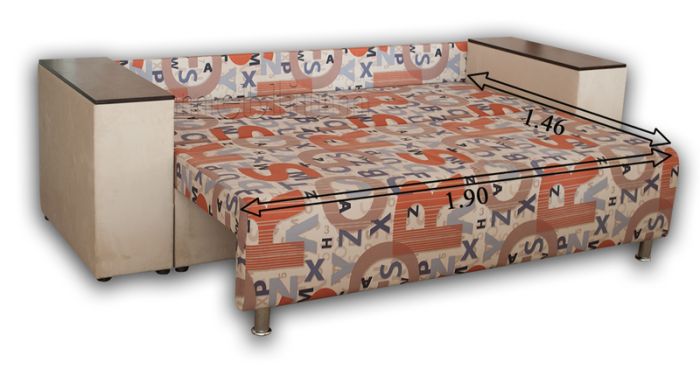 Софа Meblium 26-42 Кордрой беж+Бруно 623/624