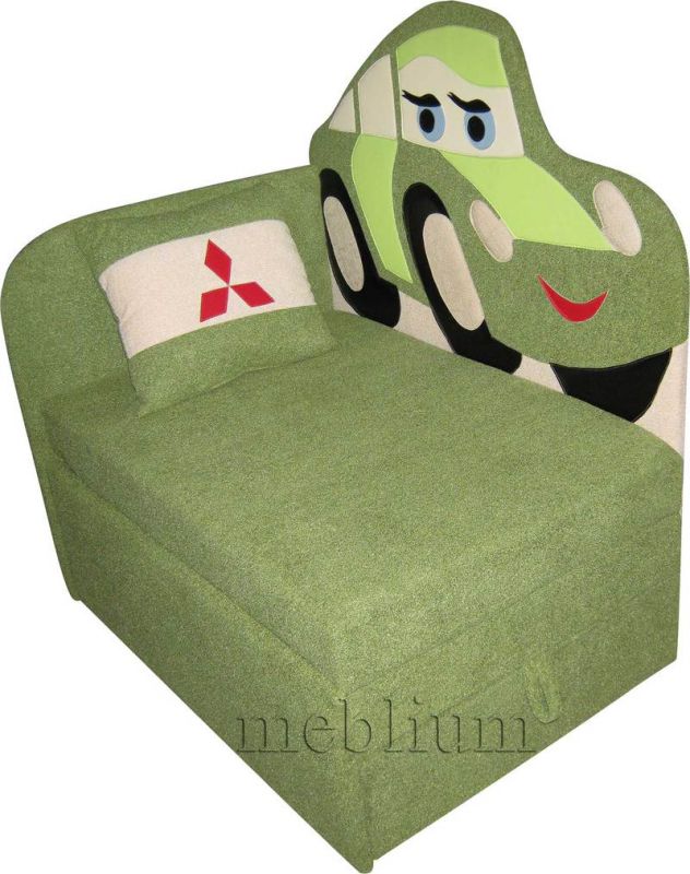 Диван Кровать 1 бока ткань-16 коса коричневая