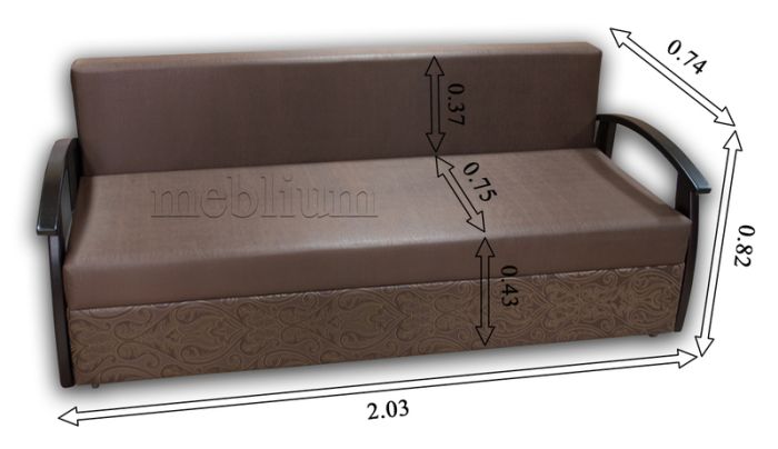 Диван Дуэт -16 (ЭТА МОДЕЛЬ СНЯТА С ПРОИЗВОДСТВА И ПРОДАЖИ)