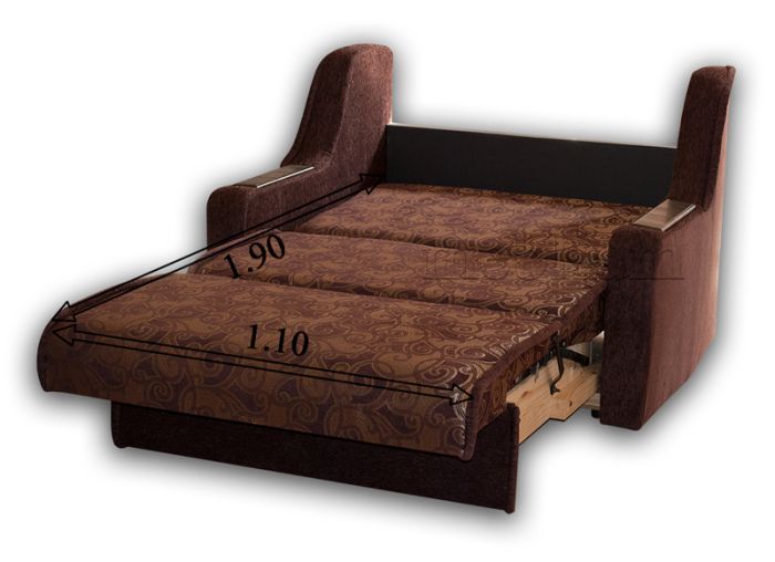 Диван Ёжик соло-11 Абстракция + Браун