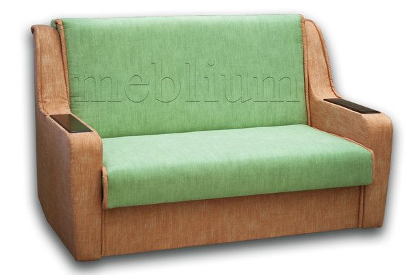 Диван ЭШ 120-12 Холст Грин+Холст Раст