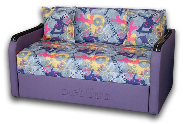 Диван Гном-Д 130-12 Скейтборд виолет + Нео плум